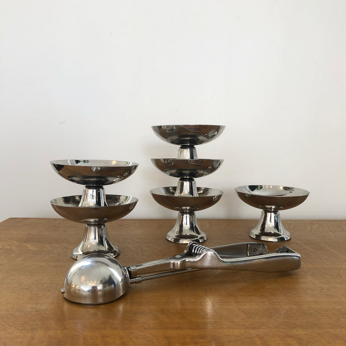 Set de 6 coupes à glace en inox