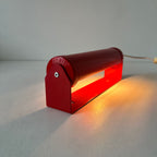 Lampe applique murale pivotante en métal rouge90