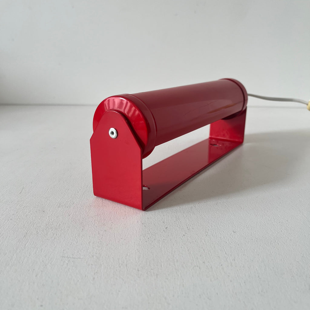 Lampe applique murale pivotante en métal rouge90