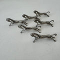 Silver-plated horse knife rests