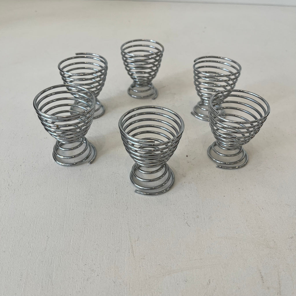 Set de 6 coquetiers à ressort