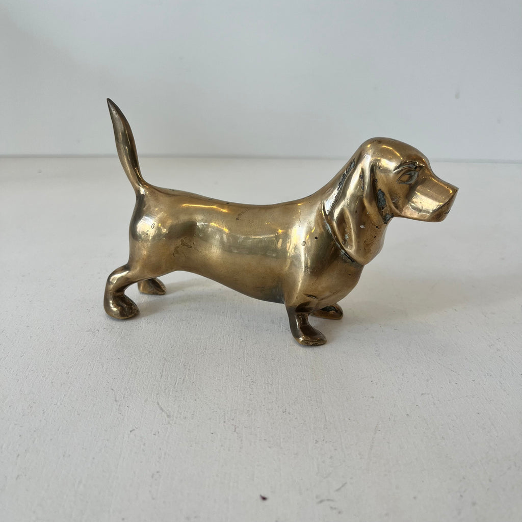 Chien en laiton
