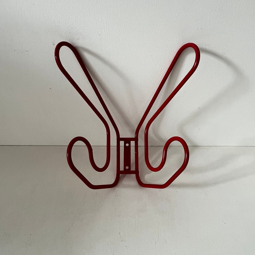Patère/ porte-manteaux Fran IKEA en métal rouge
