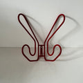 Patère/ porte-manteaux Fran IKEA en métal rouge