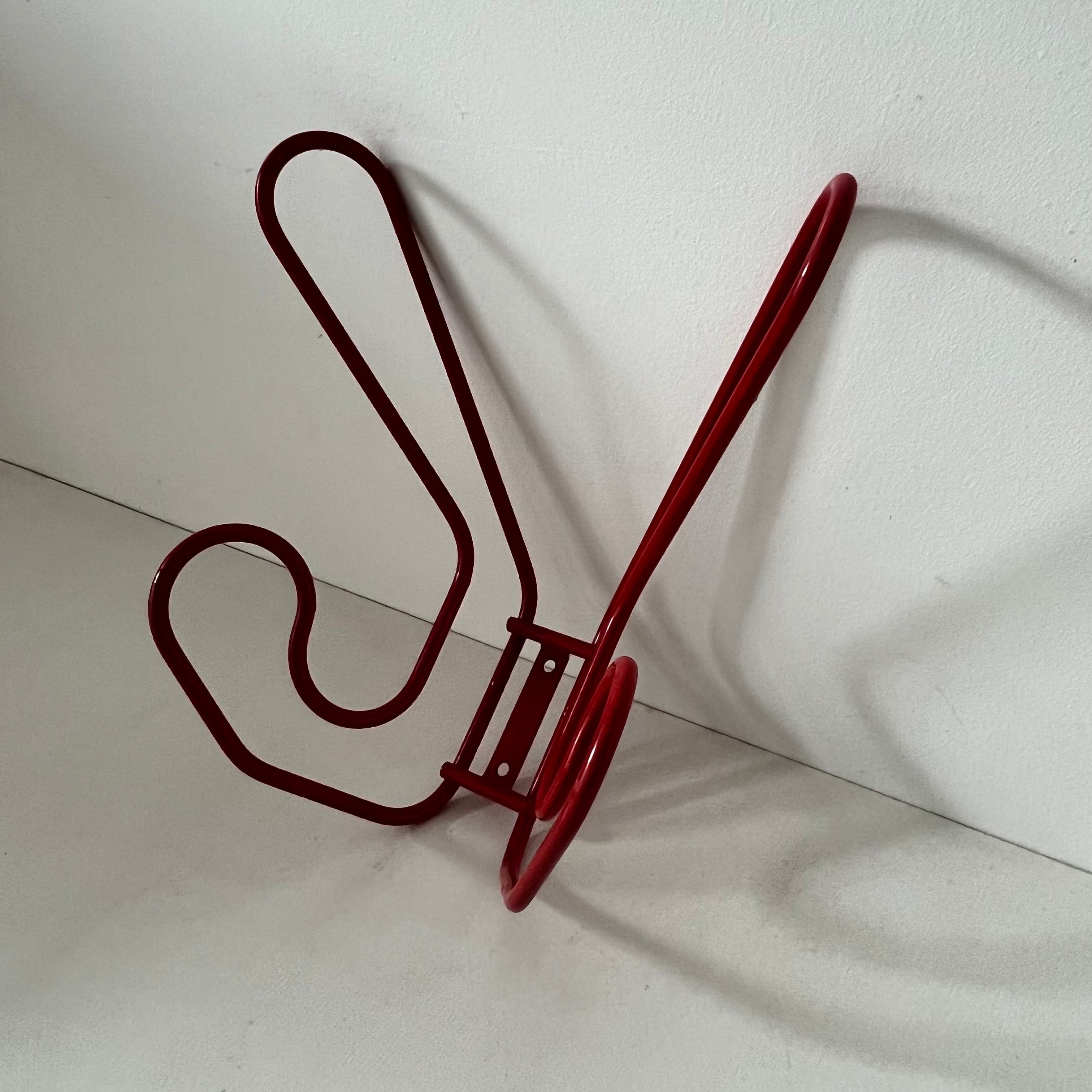 Patère/ porte-manteaux Fran IKEA en métal rouge