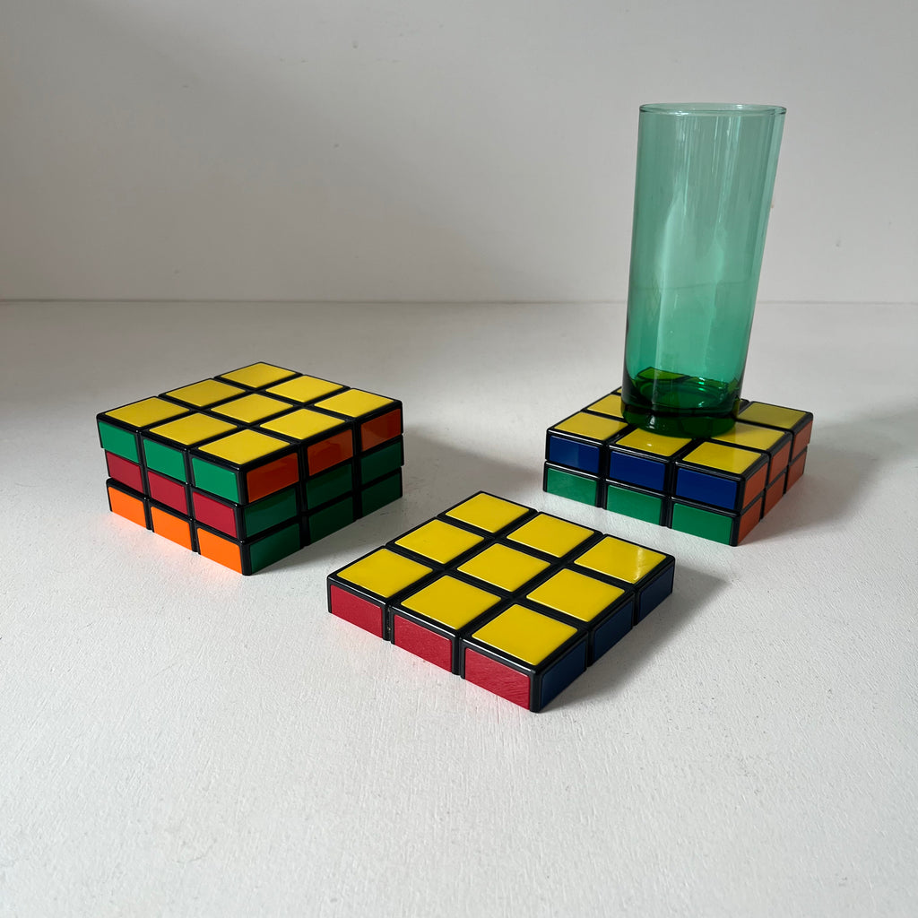 Set de 6 sous verres Rubik's cube