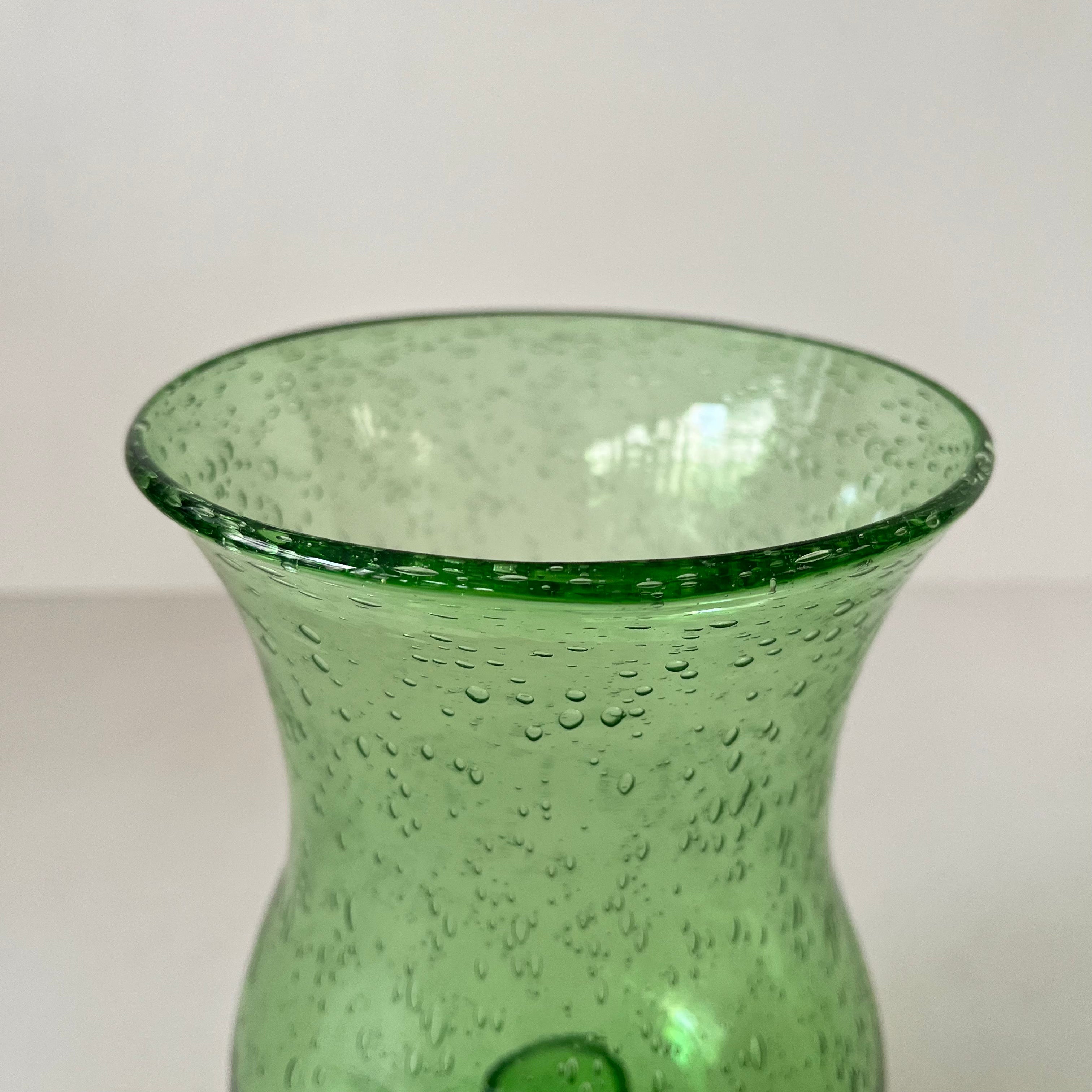 Photophore ou vase en verre bullé style Biot