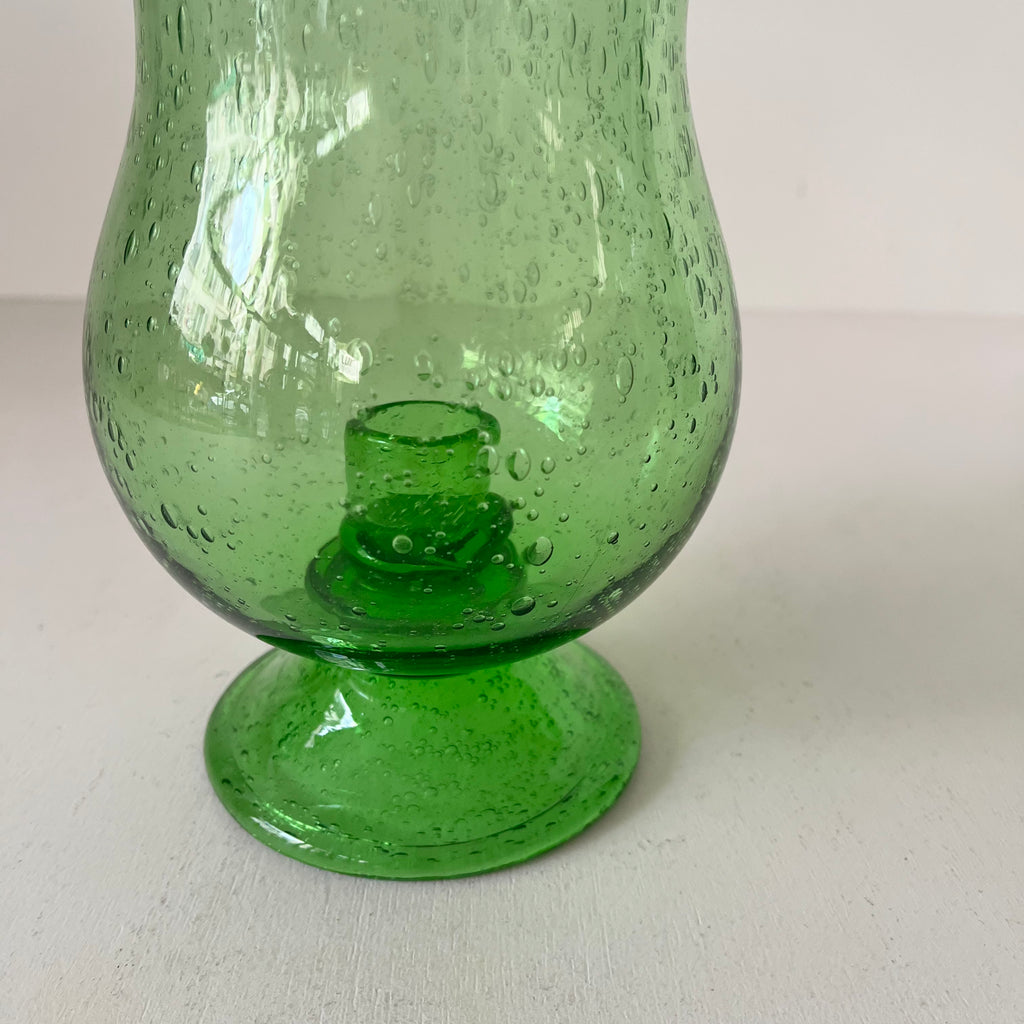Biot-style bubble glass tealight holder or vase