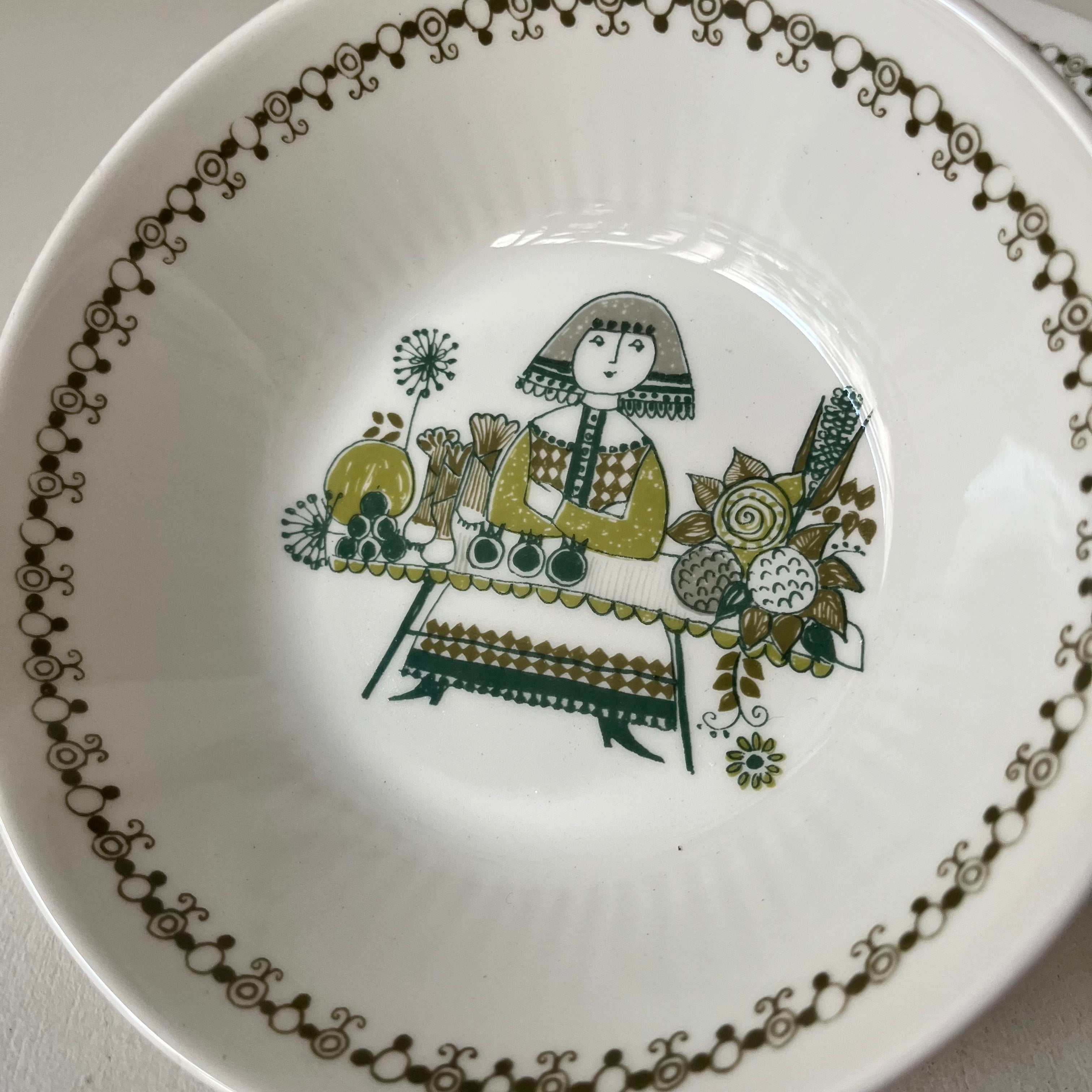 Set de 4 bols céramique blanche  Market