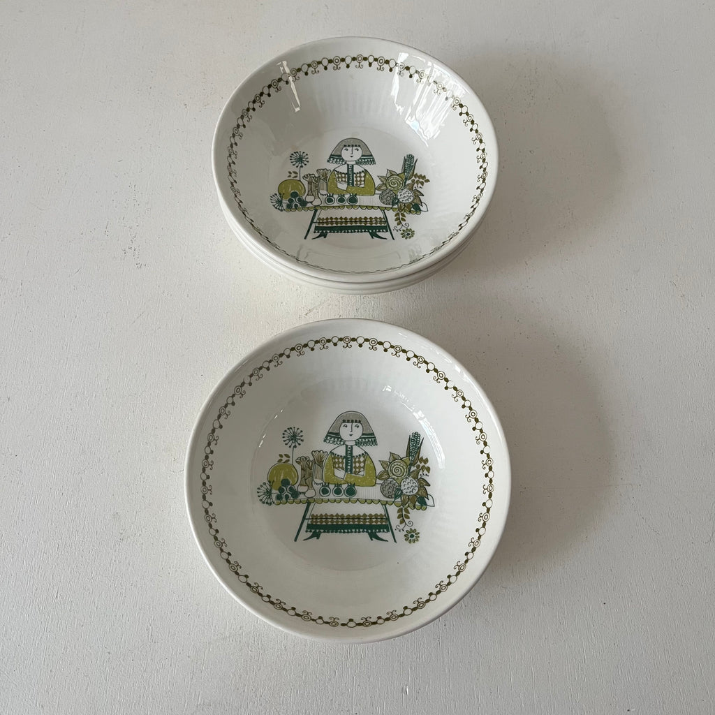 Set de 4 bols céramique blanche  Market