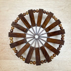 Olive wood fruit bowl