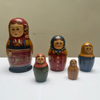 Série de 5 poupées russes gigognes